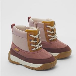 Zara Girls Contrasting High Tops Boots